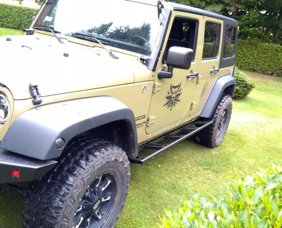 Rock Slider Side Sill Protector Tubes Jeep Wrangler JKU