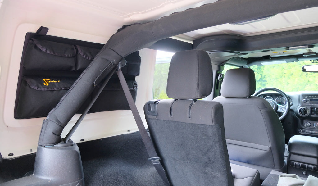 Window pockets, side window organizer for Jeep Wrangler JKU 2006-2018