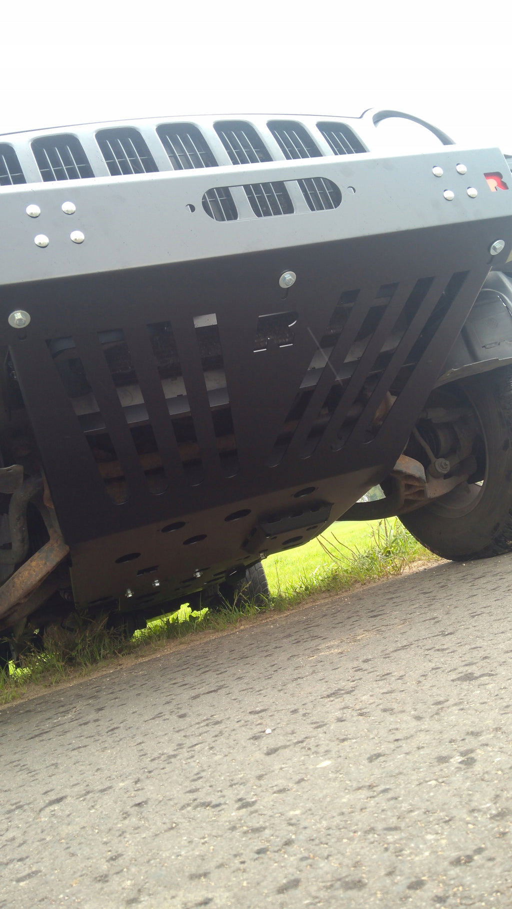 Engine, Radiator & Front Axle Skid Plate for Jeep Cherokee KJ with Winch Bumper