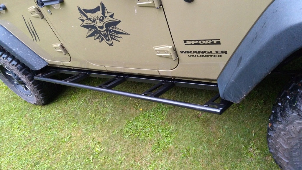 Rock Slider Side Sill Protector Tubes Jeep Wrangler JKU