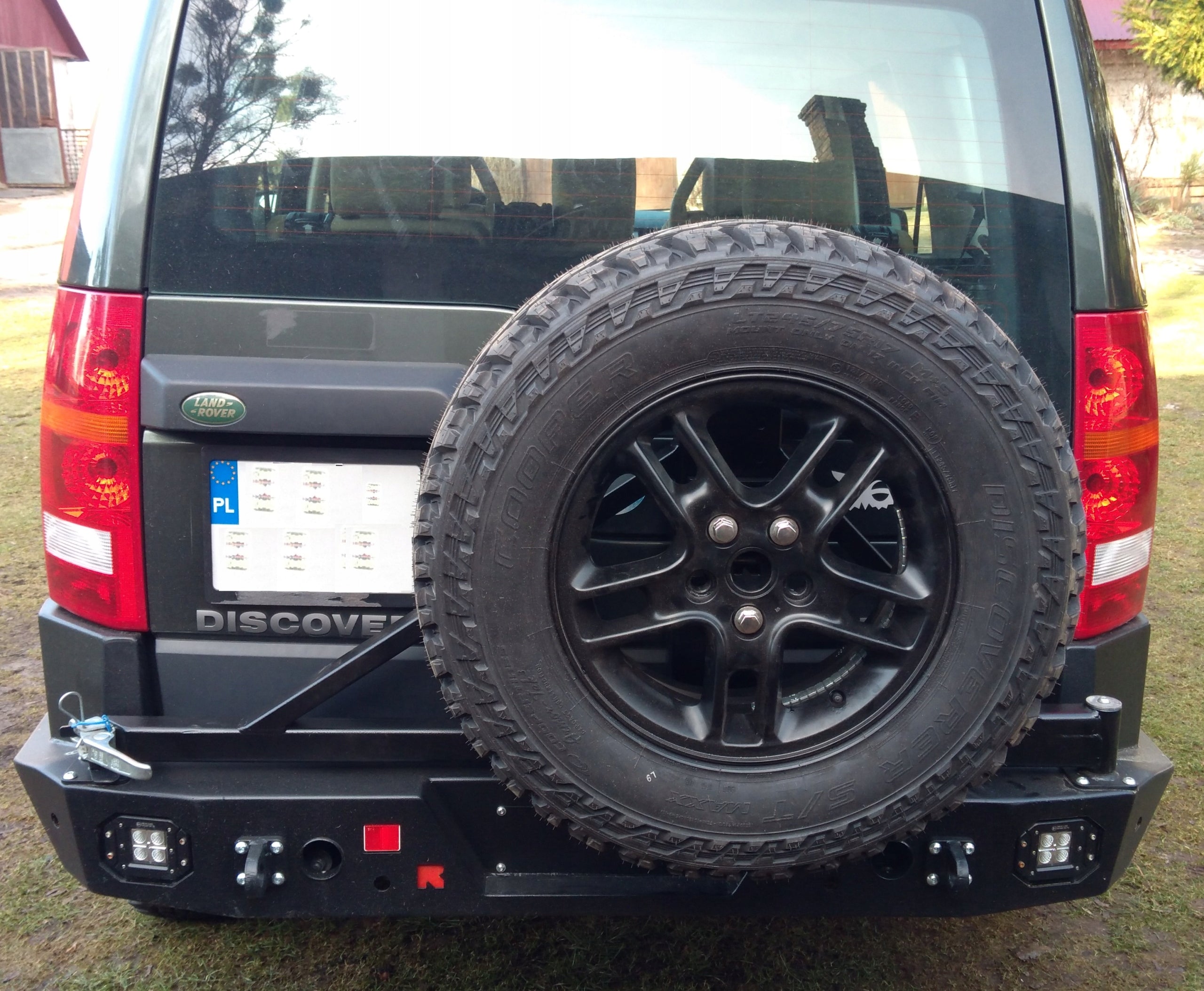 Reserveradträger – Land Rover Discovery 3 Stahlstoßfänger