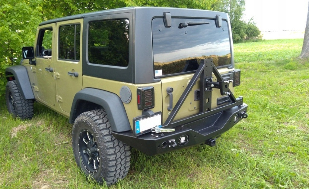Spare Tire Carrier Jeep Wrangler JK JKU for Steel Bumpers