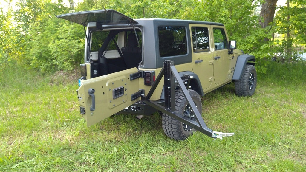 Spare Tire Carrier Jeep Wrangler JK JKU for Steel Bumpers