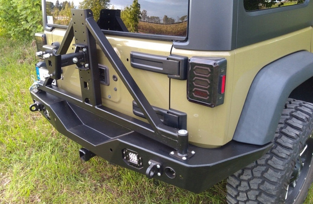 Spare Tire Carrier Jeep Wrangler JK JKU for Steel Bumpers