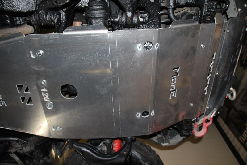 Aluminium Unterfahrschutz Motor & Lenkung Toyota Land Cruiser J120 für Seilwindenstoßstange