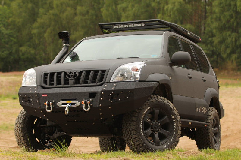Aluminium Unterfahrschutz Motor & Lenkung Toyota Land Cruiser J120 für Seilwindenstoßstange
