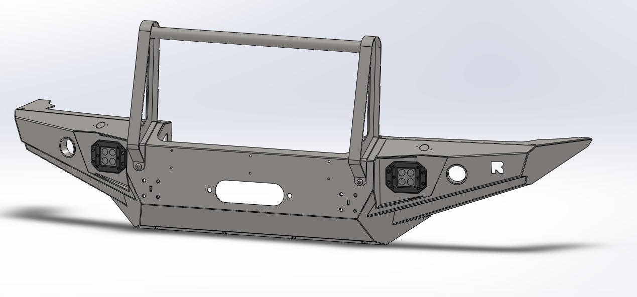 Winch Bumper with Bull Bar Front Hyundai Galloper