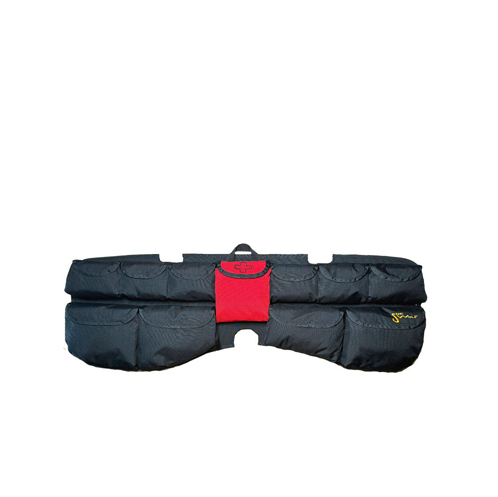 SHE-WOLF rear window organizer for Toyota FJ Cruiser with first aid kit or removable tear-off bag