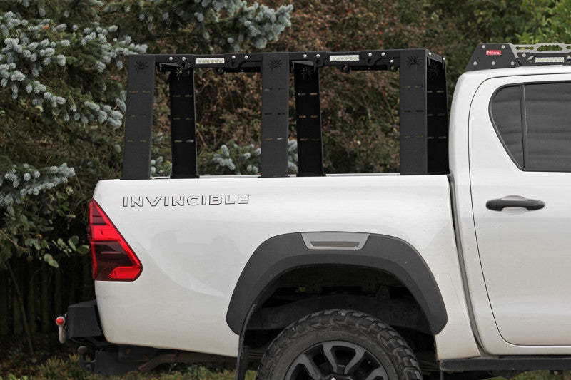 MorE 4x4 Bed Rack Mark II hoch für offene Pickup-Ladefläche – Ansicht 3