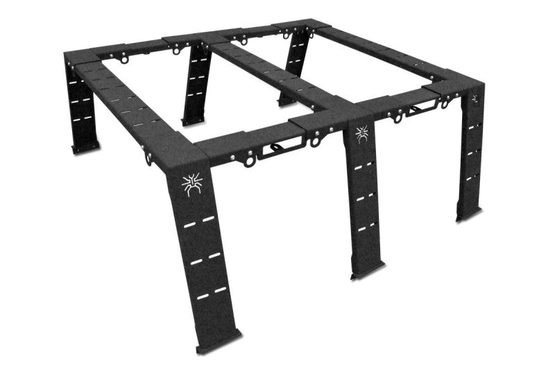 MorE 4x4 Bed Rack Mark II hoch für Pickup mit Rollo – Ansicht 1