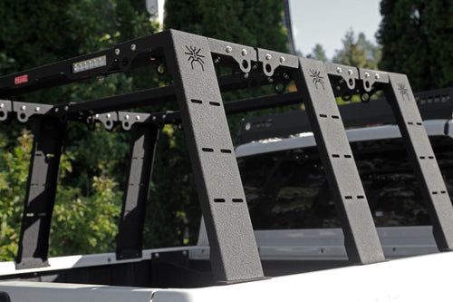 MorE 4x4 Bed Rack Mark II hoch kurz für Pickup mit Rollo und Rollbar – Ansicht 2