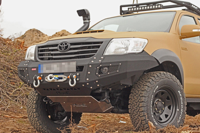 Stahl Unterfahrschutz Motor & Lenkung Toyota Hilux 7 Vigo 2005-2011 mit MO-Z010 Stoßstange