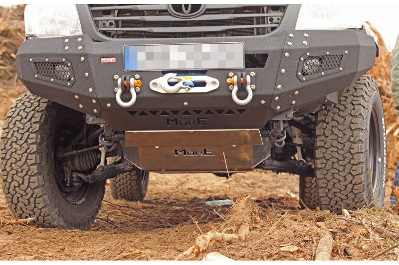Stahl Unterfahrschutz Motor & Lenkung Toyota Hilux 7 Vigo 2005-2011 mit MO-Z010 Stoßstange