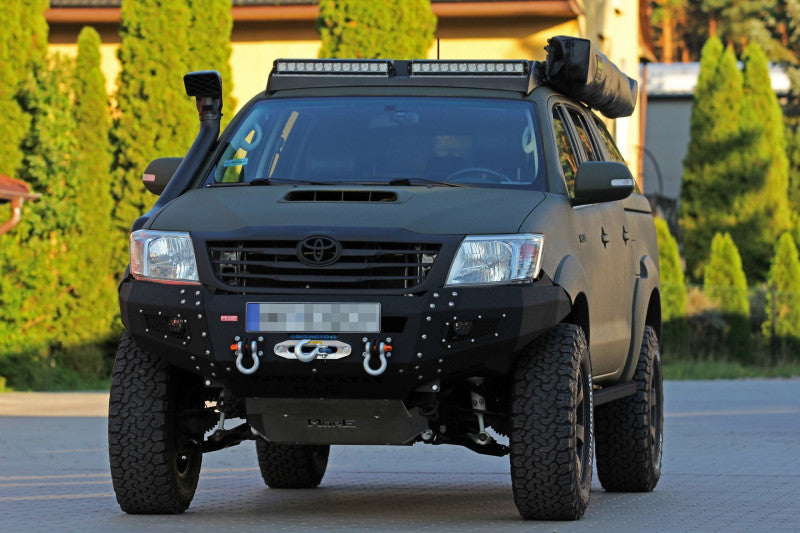 Stahl Unterfahrschutz Motor & Lenkung Toyota Hilux 7 Vigo 2011-2015 mit MO-Z014 Stostange