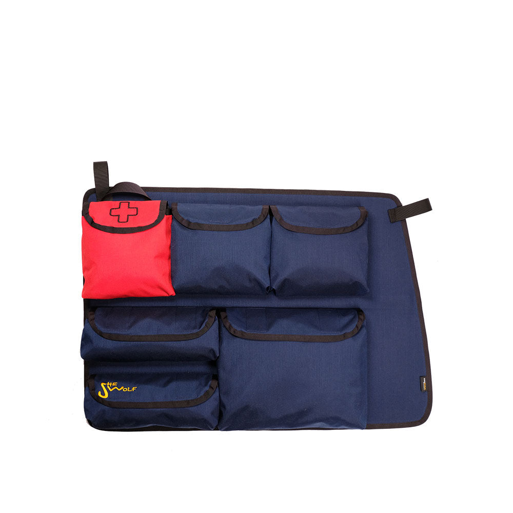 Fenstertaschen Organizer die rechte Seitenscheibe VW T4 KURZ (mit Lüftung in der A-Säule) mit abnehmbarer Tasche
